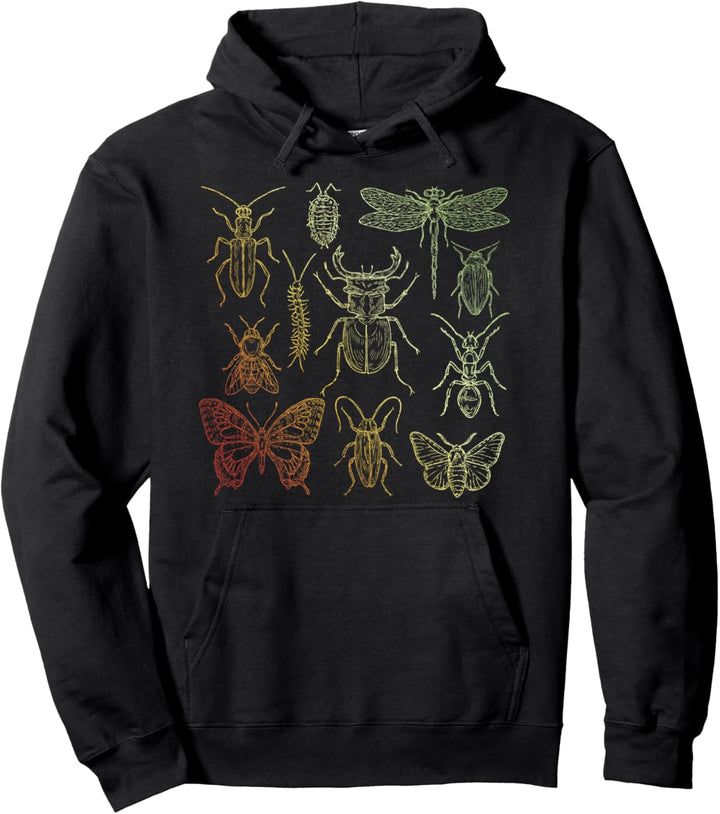 Insekten Sammlung Entomologe Farbenfrohes Tiermotiv Käfer Pullover Hoodie