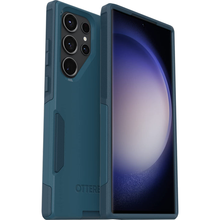 OtterBox Galaxy S23 Ultra Commuter Series Hülle – Don't Be Blue (Blau), schlank und robust, taschenf