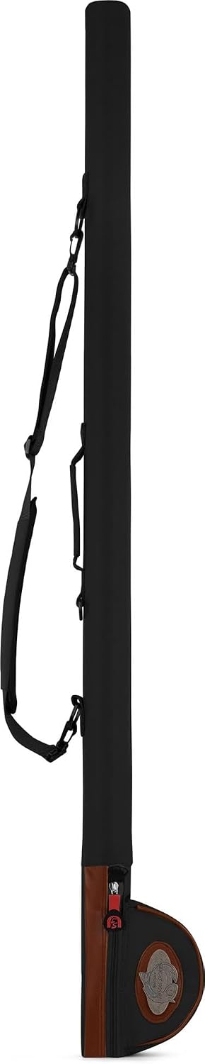 normani Angeltasche Rutentasche Hardcase Allround Fliegenrutentasche 145cm mit Tragegriff und Schult
