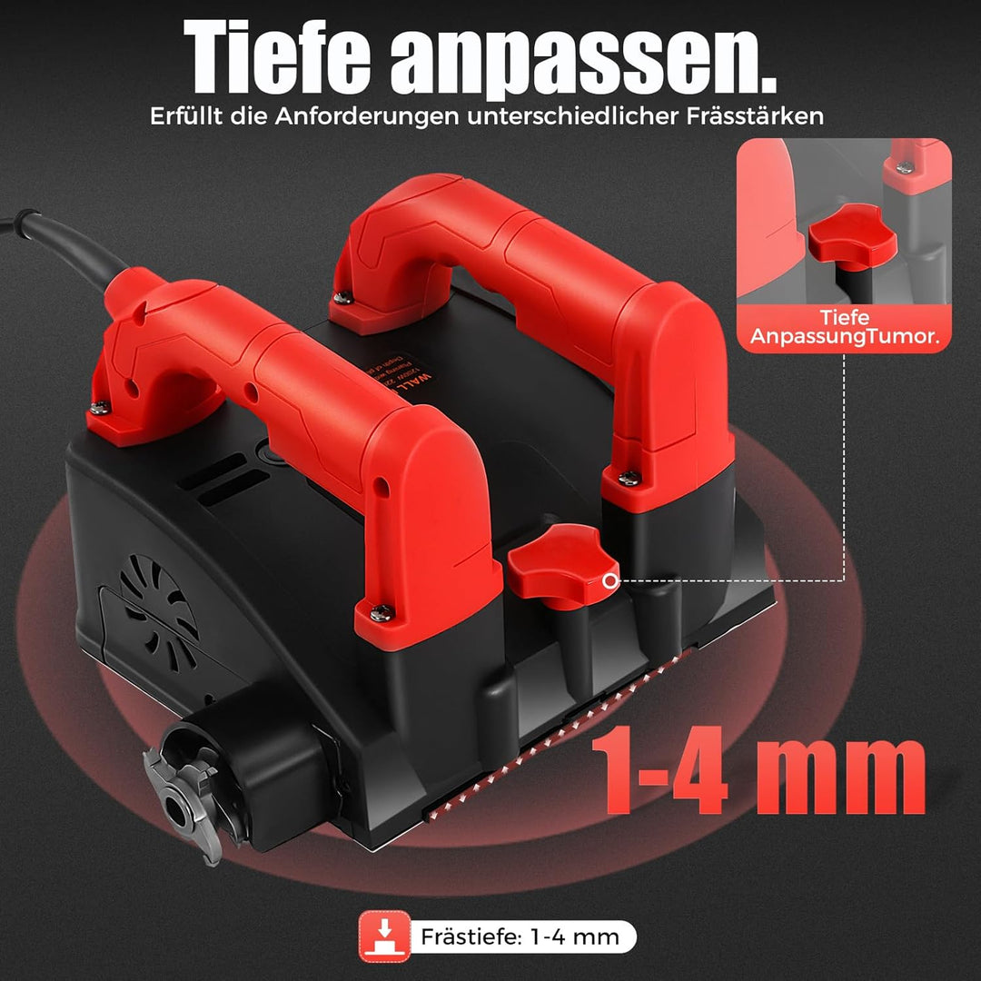 1200W Tapetenentferner Maschine Elektrische Wandhobelmaschine Profi Betonschleifer Betonfräse Renovi
