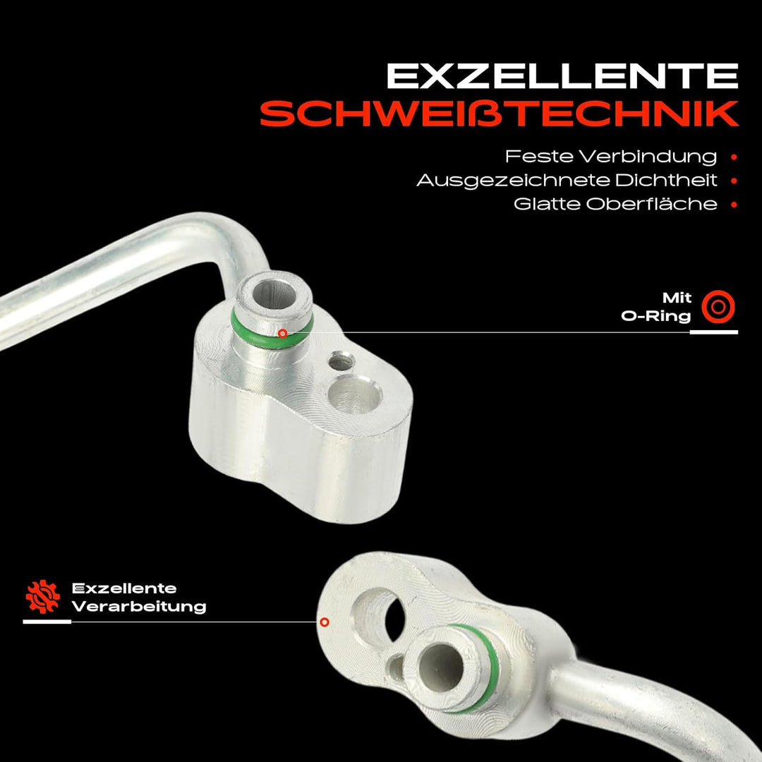 Frankberg Klimaleitung Kompatibel mit A3 Cabriolet 8P7 2008-2013 Leon 1P1 2006-2012 Golf Plus 521 5M