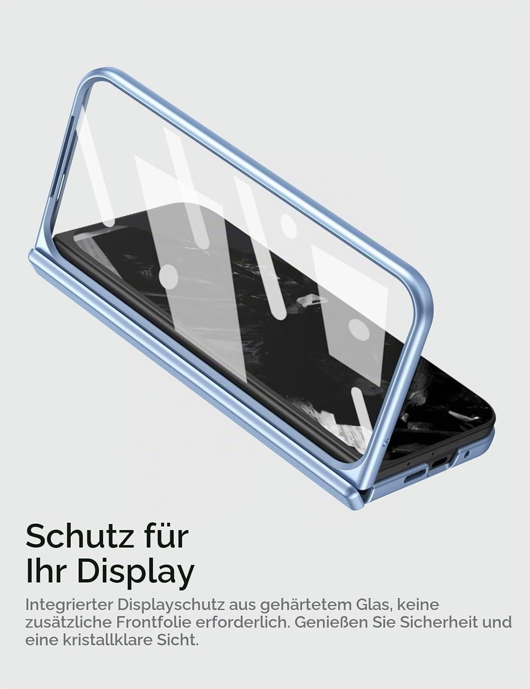 Miimall Kompatibel mit Google Pixel 10 Pro Fold Hülle mit Pen+Pen Slot, Ultra HD Displayschutzfolie