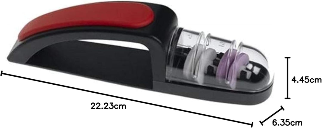 MinoSharp 440-BR Plus Keramik Handschleifer (schwarz/rot)