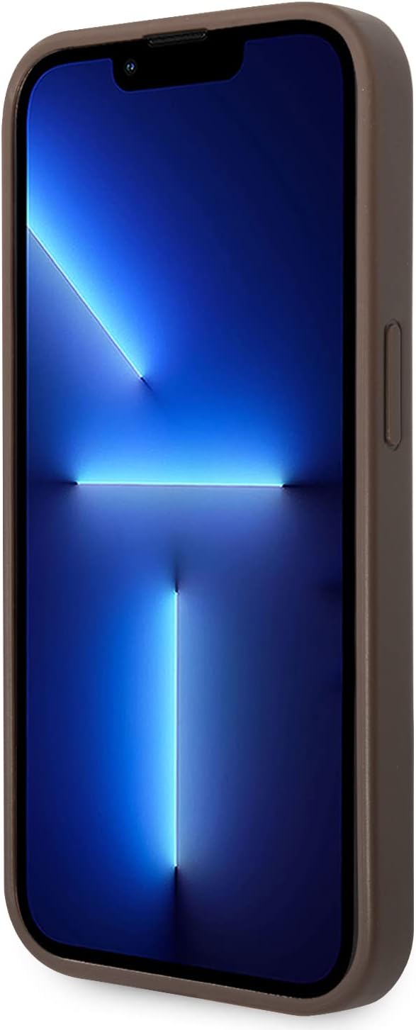 Guess GUHCP14L4GMGBR hülle für iPhone 14 Pro 6, 1" braun/Brown hardcase 4G Big Metal Logo, GUHCP14L4