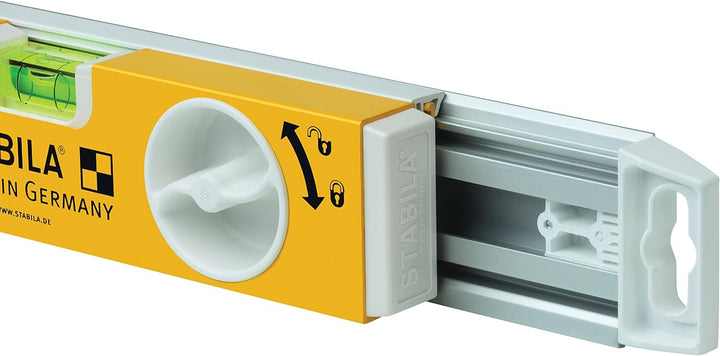 STABILA Teleskop-Wasserwaage Type 80 T, 63–105 cm, Alu-Profil mit Teleskopsystem, 1 Horizontal-Libel