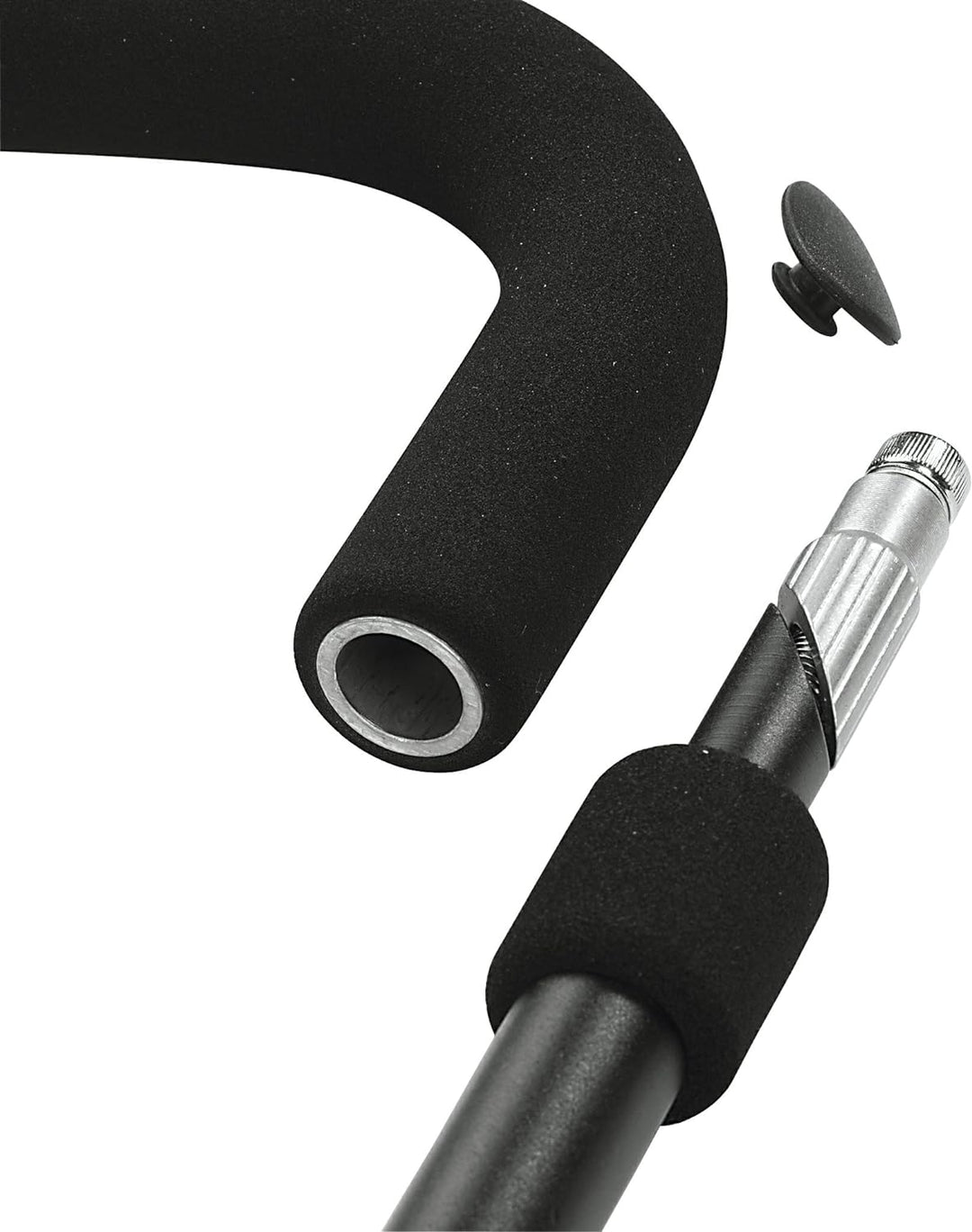 ergotec Fahrradlenker Lenkerbügel AHS-Premium 25.4 / Aluminium AL6061-T6 Schwarz, Schwarz