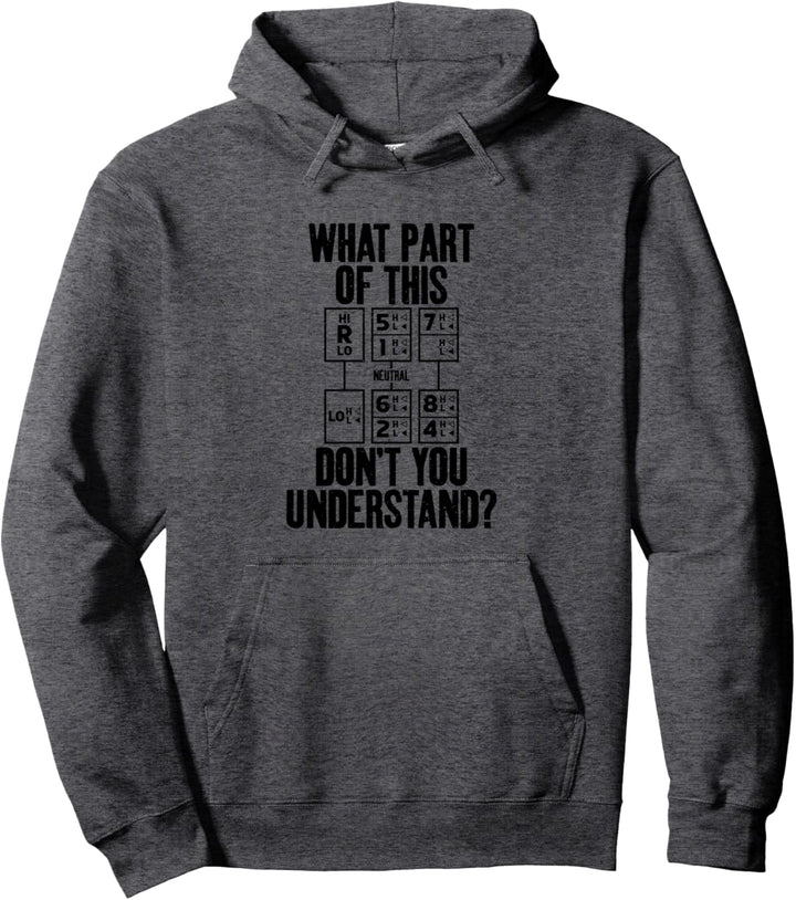 Welchen Teil Verstehst Du Nicht Tow Trucker Driver Graphic Pullover Hoodie