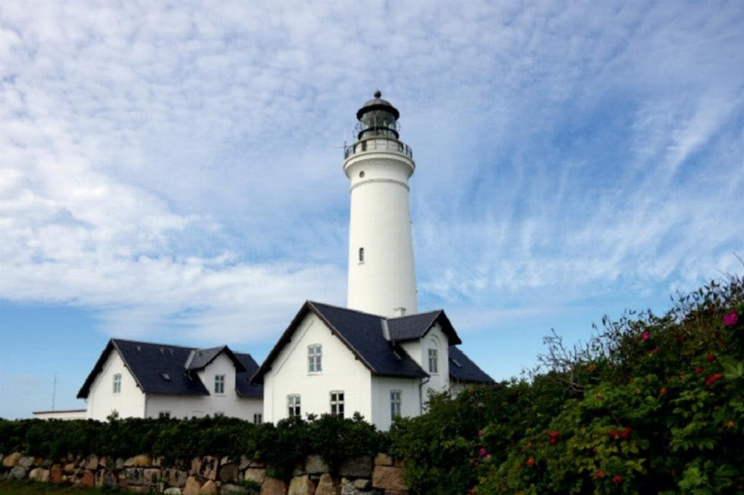 Premium Textil-Leinwand 45 x 30 cm Quer-Format Hirtshals Fyr | Wandbild, HD-Bild auf Keilrahmen, Fer