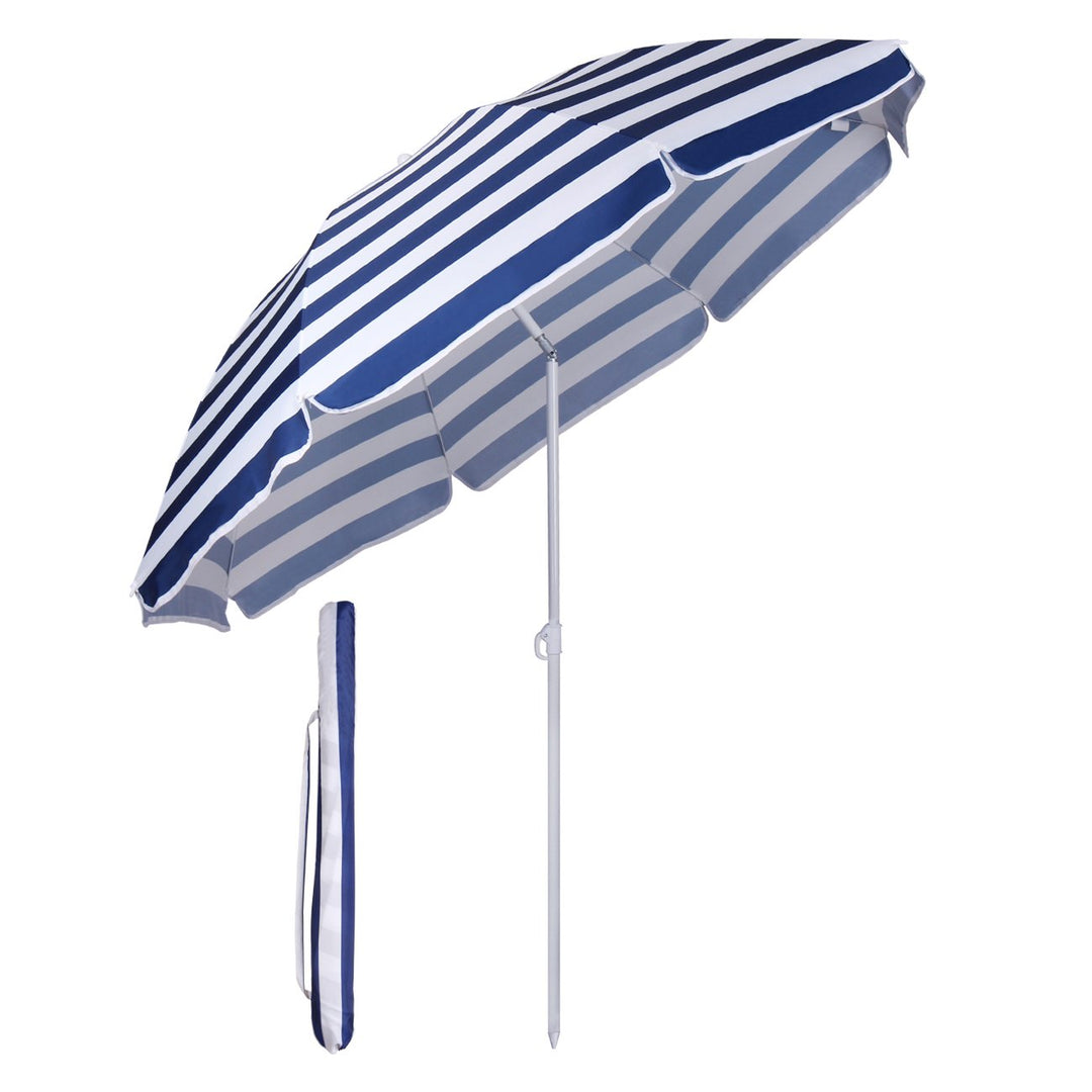 Sekey 160 cm Sonnenschirm Strand mit Schutzhülle für Balkon Garten & Terrasse Neigungswinkel und Höh