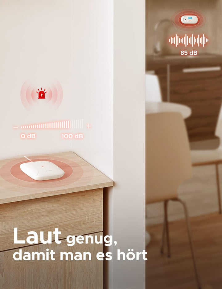 X-Sense Kohlenmonoxid-Melder funktioniert mit der SBS50-Basisstation, verfügt über eine Digitale LCD