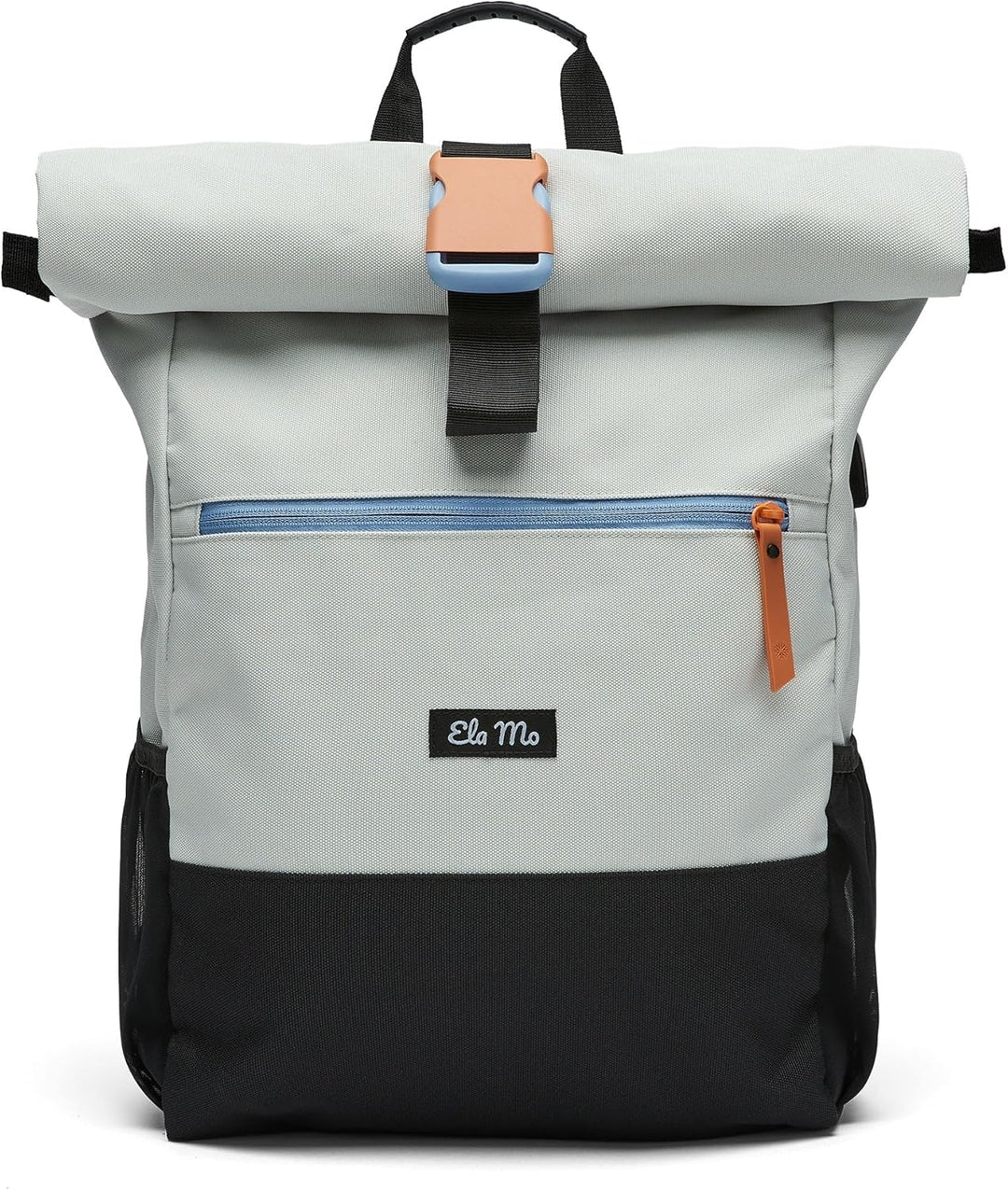Ela Mo Rucksack Damen - Rolltop schön u. durchdacht - Laptop Rucksäcke für Frauen - Anti Diebstahl T