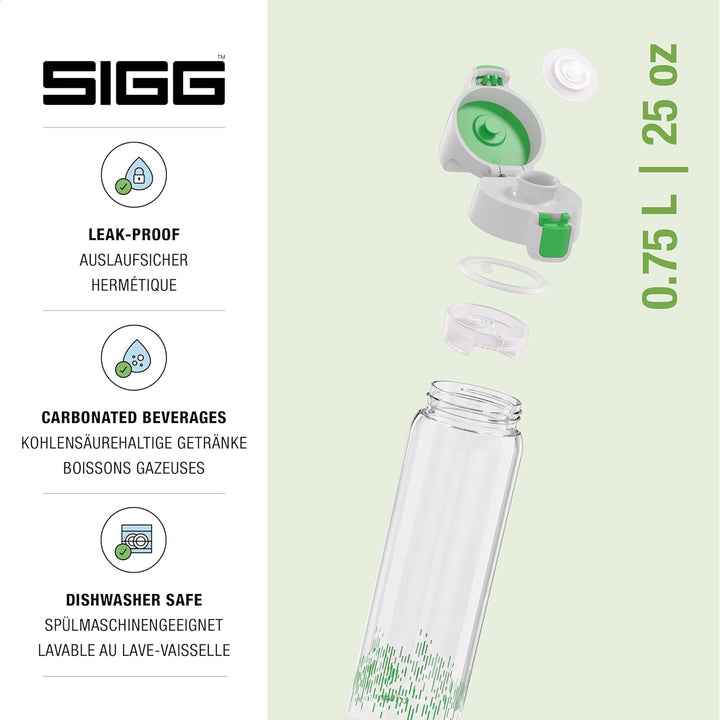SIGG - Tritan Renew Trinkflasche - Total Clear ONE - Für Kohlensäurehaltige Getränke Geeignet - Spül
