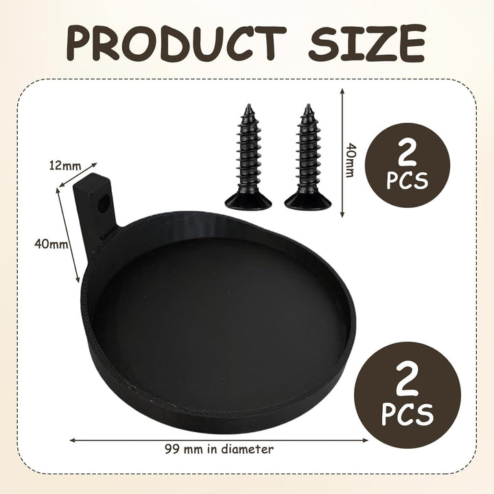 2 Pcs Akustikpaneele Pflanzenhalter Schwarz Akustikpaneele Deko, Regale für Akustikpaneele Home Schl