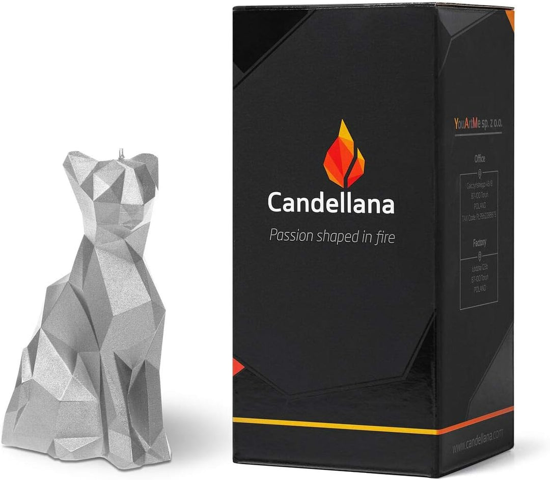 Candellana Handmade Cat Low-Poly Kerze Geschenk- Lustig - Dekorative Kerze - Home Décor - Geschenke
