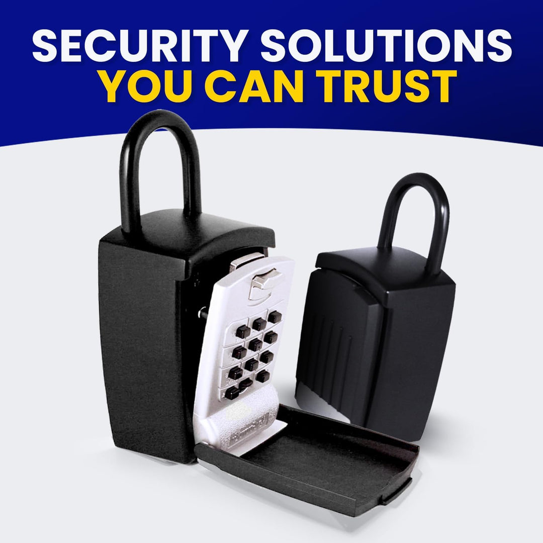 KeyGuard SL-501 Stanzknopf-Box, grosse Kapazität, für Schlüssel, Bügelschloss, Schwarz Grosse Kapazi