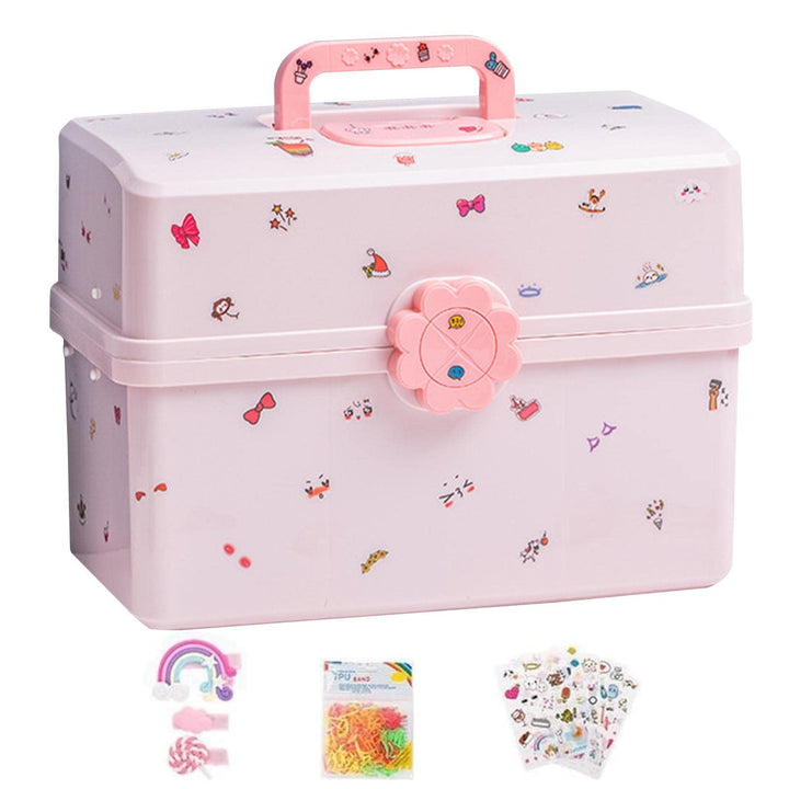 Aufbewahrungsbox Für Haarschmuck Mädchen – Fächerteiler-Organizer | Schmuckschatulle Für Mädchen, Pe