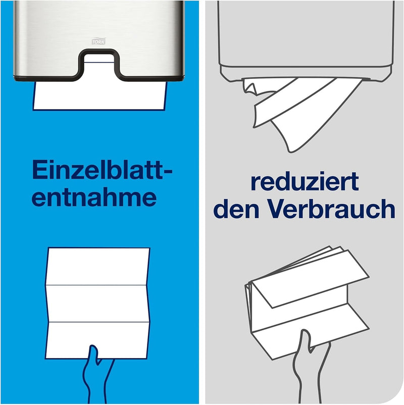 Tork Xpress® weiche Multifold-Handtücher Weiss H2, Advanced-Qualität, 2-lagig, Zickzackfalz, saugfäh