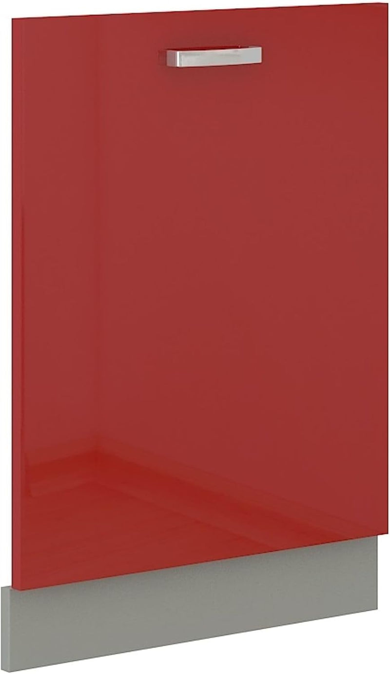 Frontblende Geschirrspüler vollintegriert 60 cm Rot Hochglanz Küche Rose Bianca
