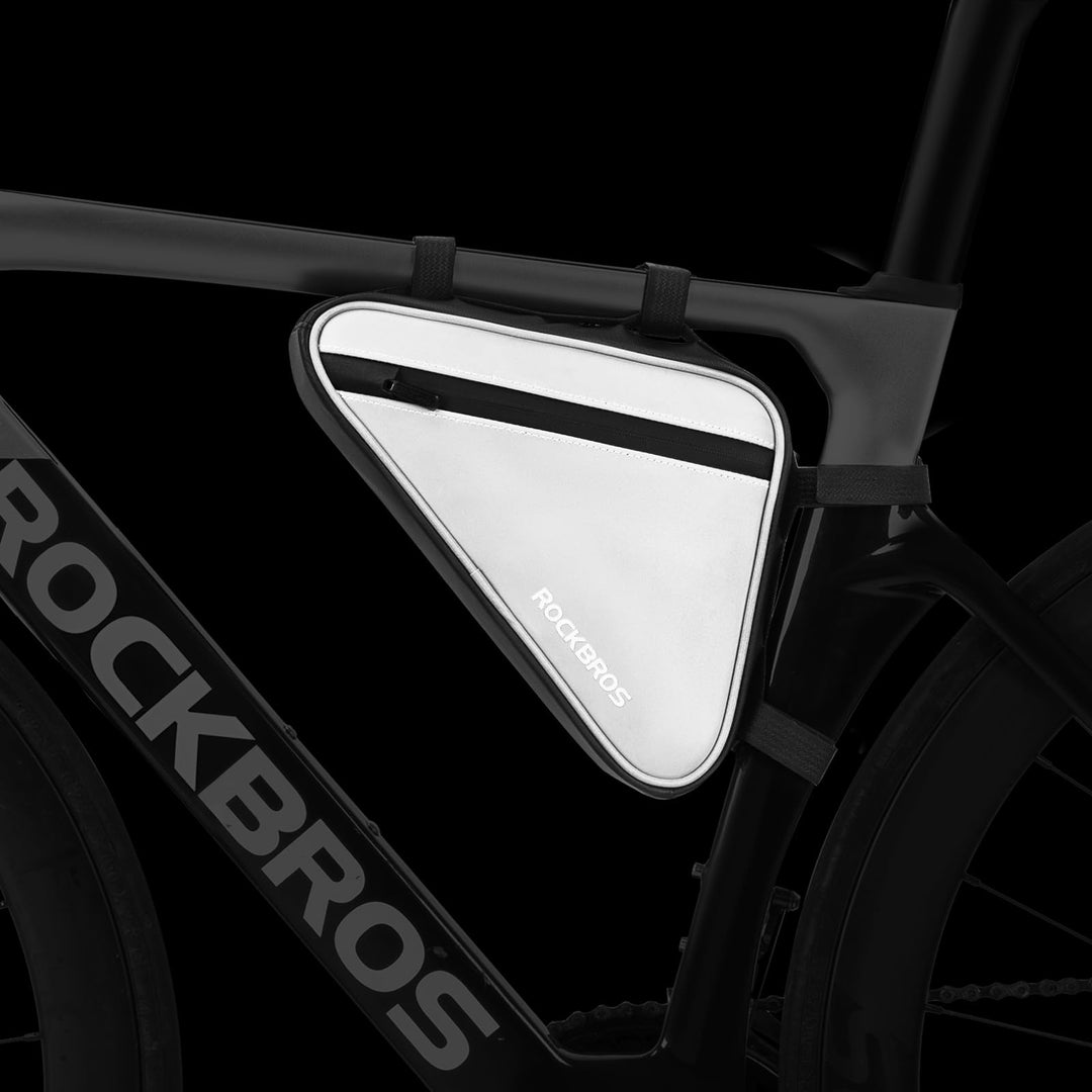 ROCKBROS Fahrradtasche Tasche für Fahrrad Dreiecktasche Reflektierende Rahmentasche für MTBs, Rennrä
