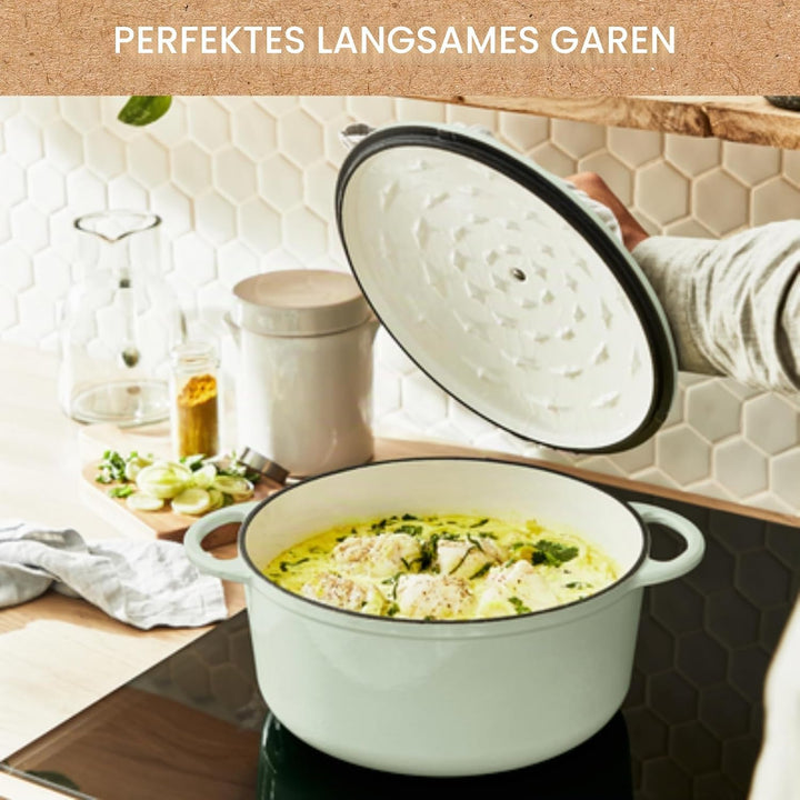 Tefal E25804 LOV Kochtopf 25 cm | wiedergewonnenes Gusseisen | optimale Wärmespeicherung | für alle