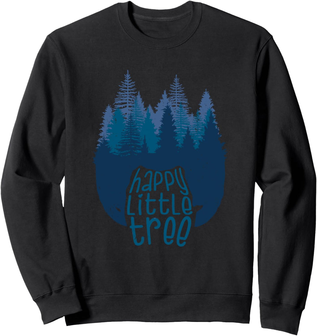 Happy Little Tree - Artist Gifts - Art Teacher & Painters Sweatshirt