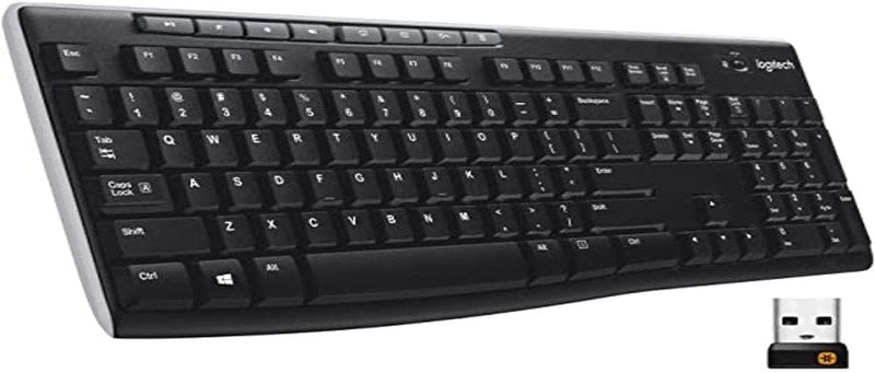 Logitech K270 Kabellose Tastatur für Windows, Spanisches QWERTY-Layout - Schwarz