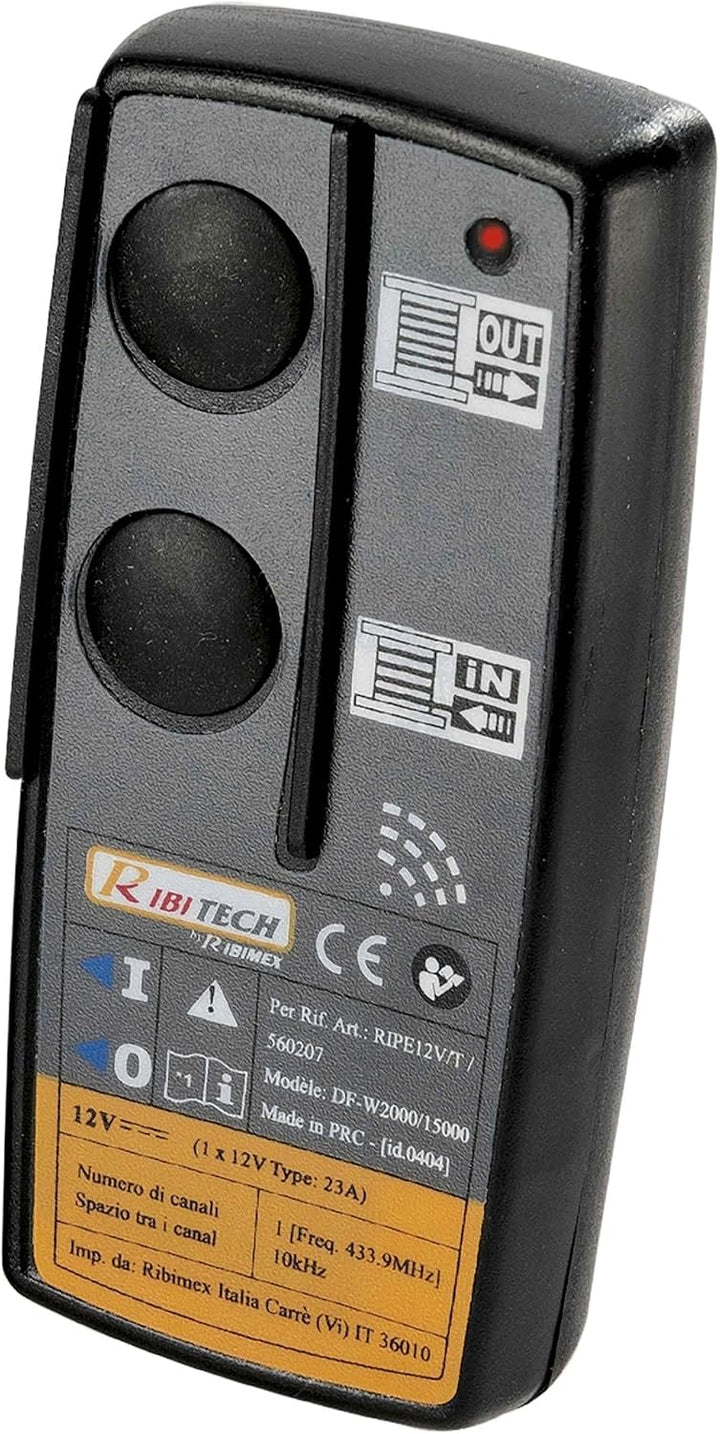 RIBITECH 4277 Seilwinde für Auto, 5 t, vorwärts und rückwärts, 12 V, schwarz