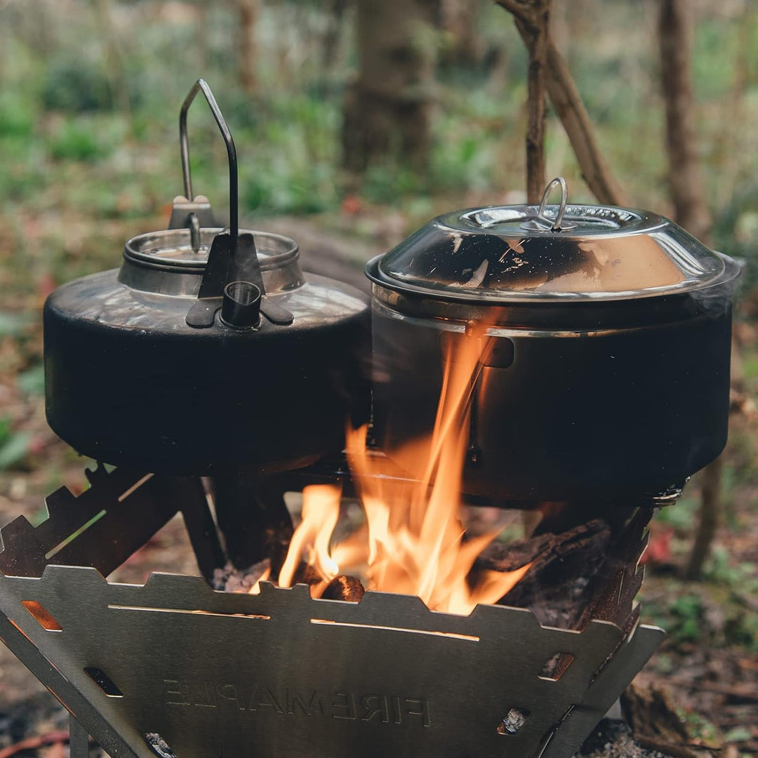 Fire-Maple Camping Kochgeschirr Set 1,0 l Wasserkocher + 1,0 l Topf, 1,0 l Wasserkocher + 1,0 l Topf