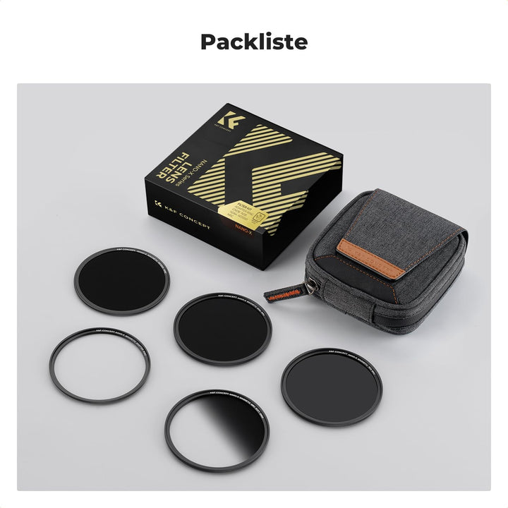 K&F Concept Magnetic Filter Set Nano X-Serie 55mm Magnetisches Schnellwechsel System Quick Swap Syst