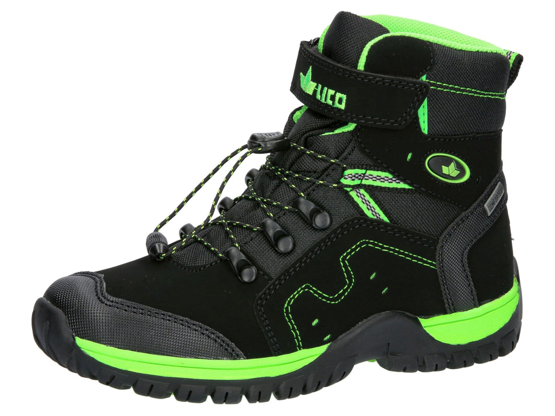 Lico Unisex Kinder Askim VsSchneestiefel 28 EU Schwarz Lemon, 28 EU Schwarz Lemon