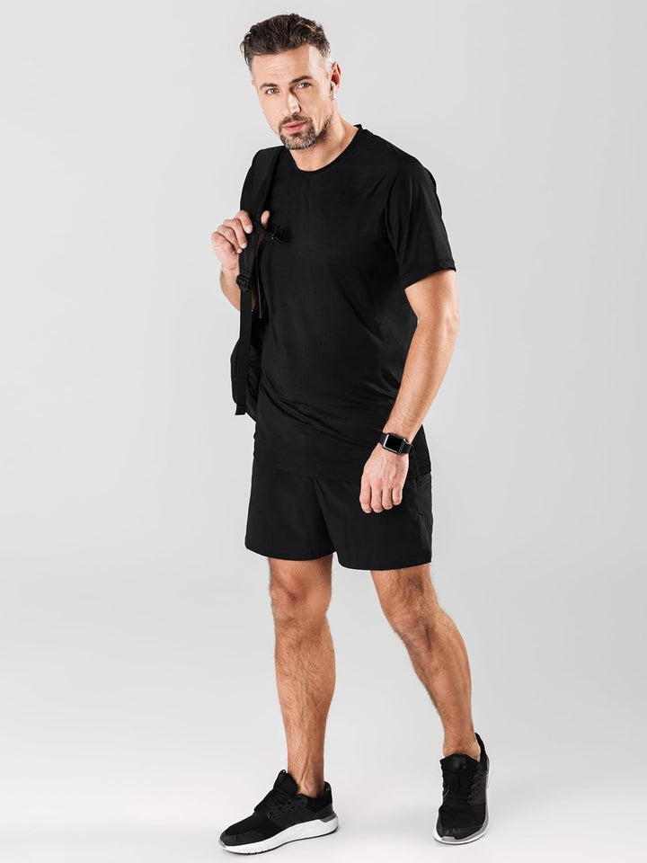 UV Schutz Tshirt Herren 3 Pack UPF 50+ Sonnenschutz Functional Sleeve Schwimmen T-Shirts Rash Guard