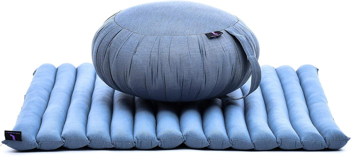 Leewadee Meditationskissen Set Sitzkissen Rund Zafu Yoga Kissen Zabuton Yogakissen Meditationskissen