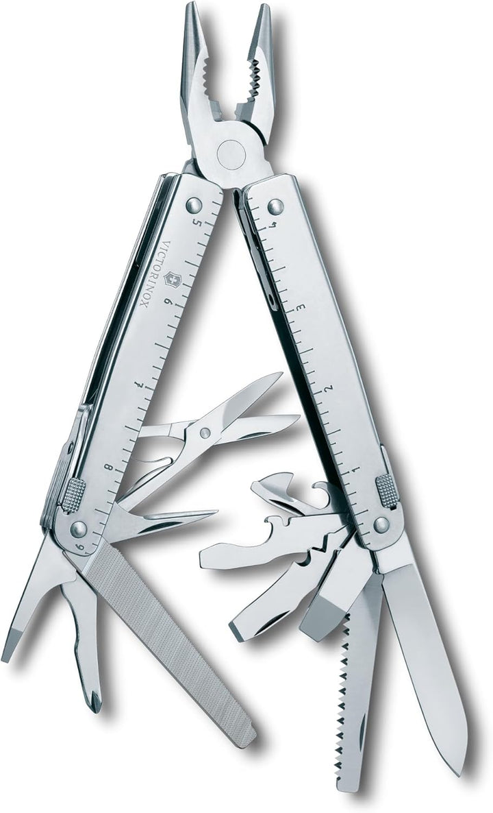 Victorinox, Multifunktionstool, SwissTool, Taschen Werkzeug, Funktionen, Kombi-Spitzzange, Feststell