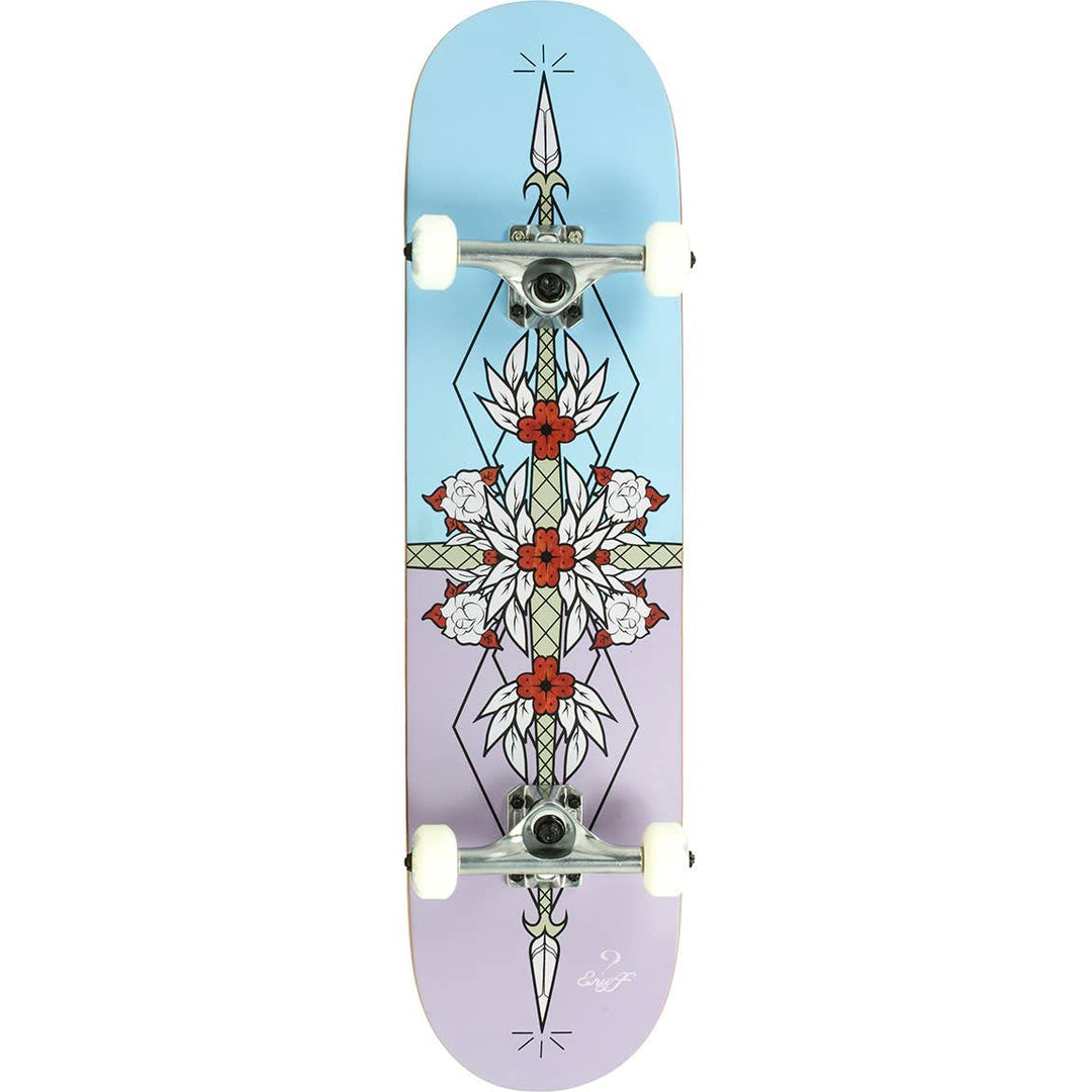 Flash Complete Skateboard 8" x 32" Lila / Blau (mehrfarbig), 8" x 32" Lila / Blau (mehrfarbig)