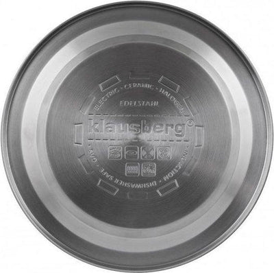 Flötenkessel Wasserkessel Edelstahl Inox Marmorbeschichtung 3.0L Klausberg KB-7261 Weiss | Marmor, W