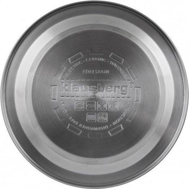 Flötenkessel Wasserkessel Edelstahl Inox Marmorbeschichtung 3.0L Klausberg KB-7261 Weiss | Marmor, W