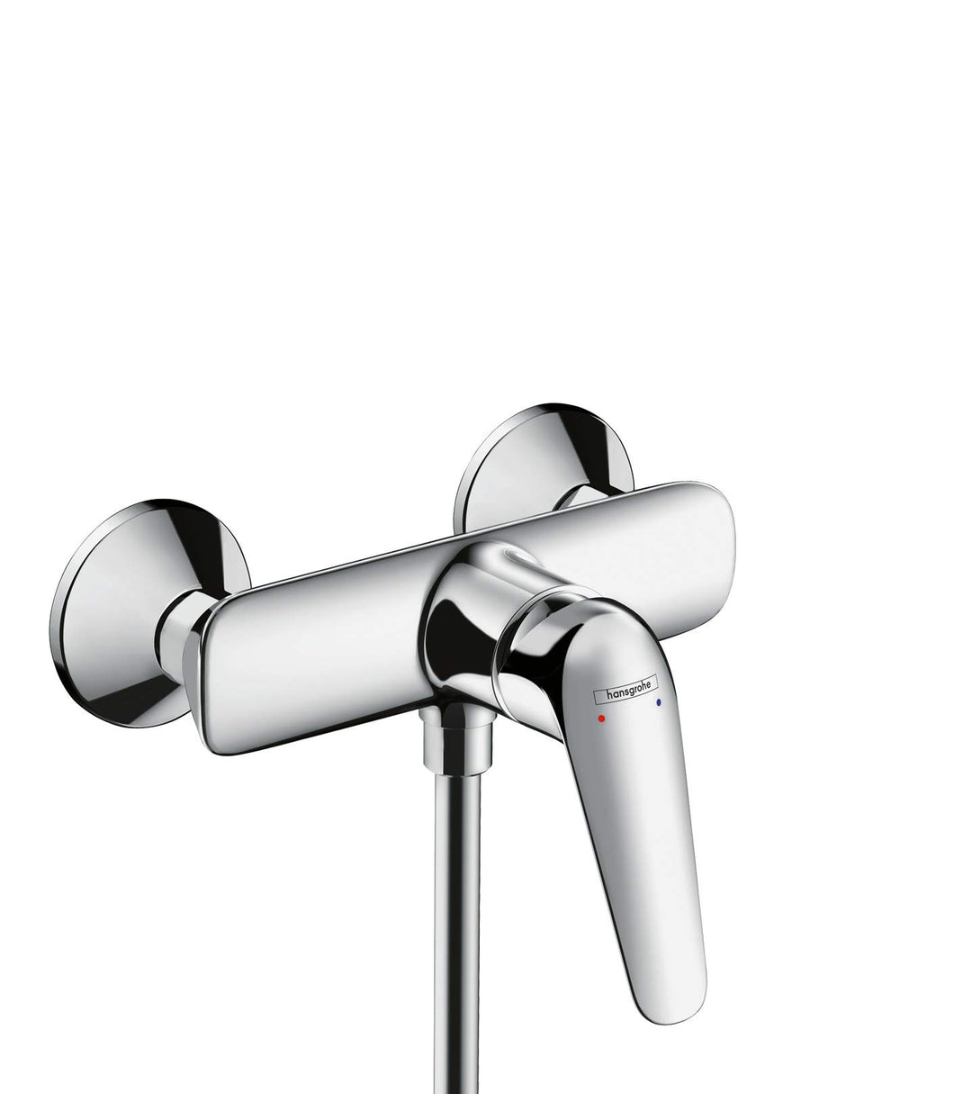 hansgrohe Duscharmatur Novus (Aufputz Duschmischer, für 1 Funktion) Chrom Aufputz Brause normaler Gr