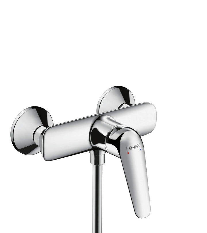 hansgrohe Duscharmatur Novus (Aufputz Duschmischer, für 1 Funktion) Chrom Aufputz Brause normaler Gr