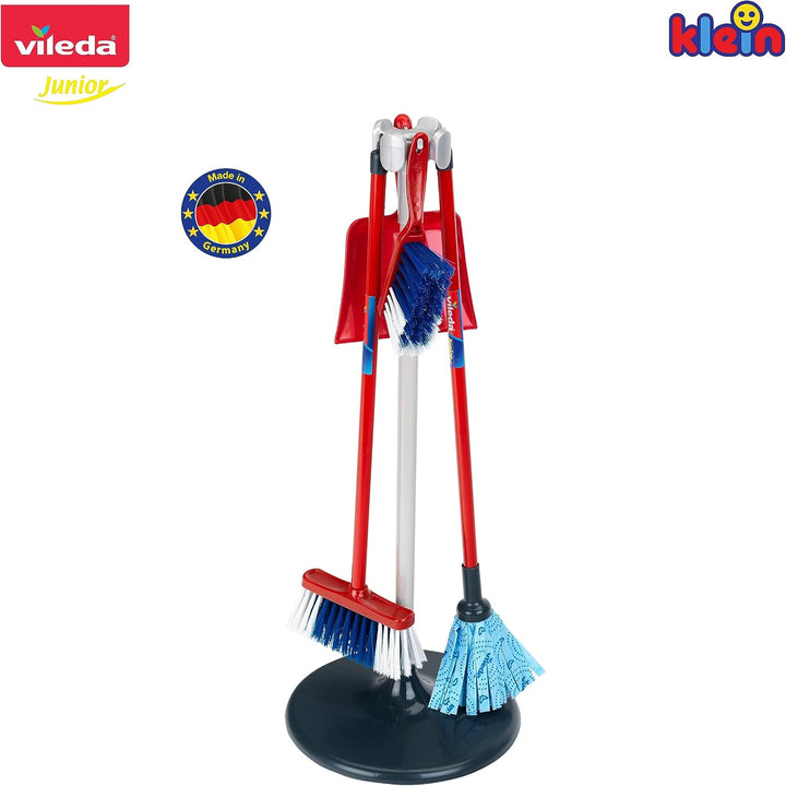 Theo Klein 6765 Vileda Cleaning Station I Kinder-Putzset inkl. Besen, Wischmop u.v.m. I Leicht monti