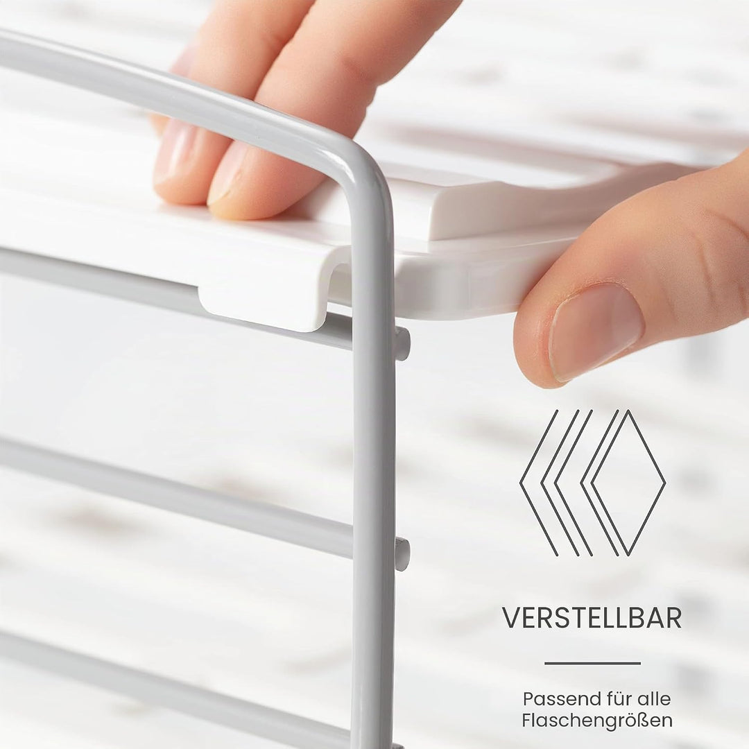 YouCopia UpSpace Verstellbarer Wasserflaschen-Organizer für Küchenschrank und Speisekammer, Trinkglä