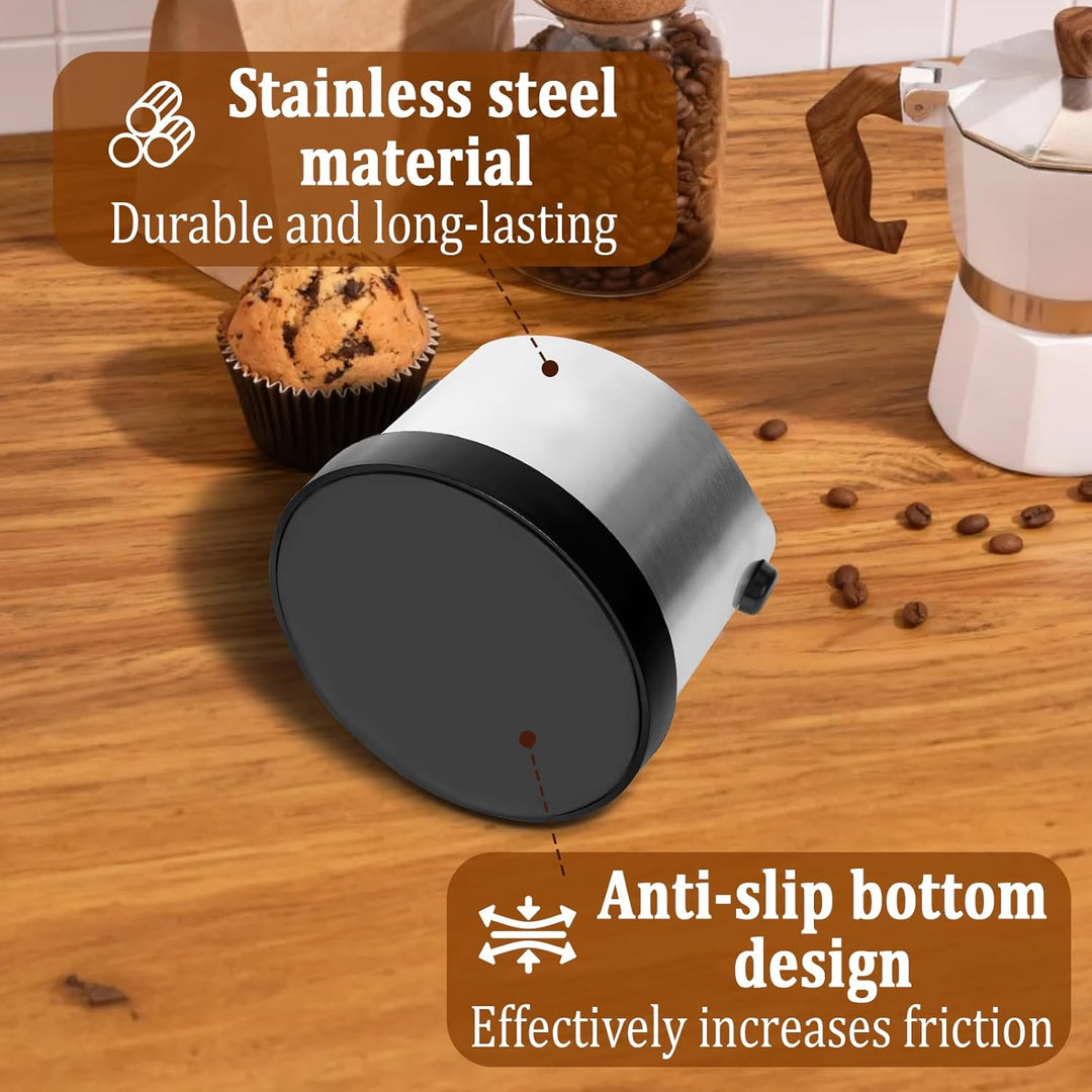 LURICO Abklopfbehälter für Siebträger, 700ml Gross Edelstahl Kaffee Knock Box, Espresso Abschlagbox