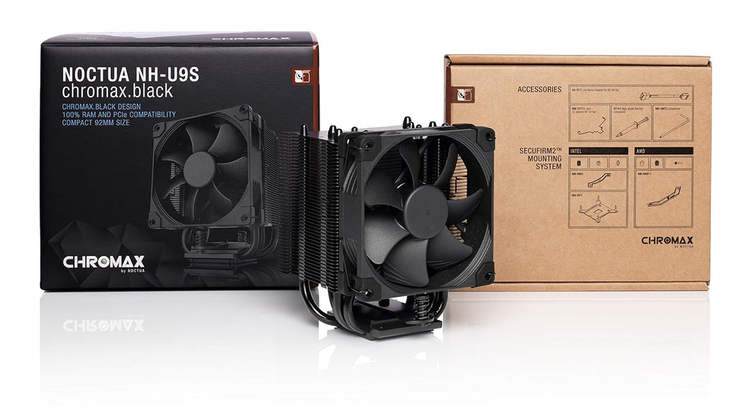 Noctua NH-U9S chromax.black, 92mm Single-Tower CPU-Kühler (Schwarz)