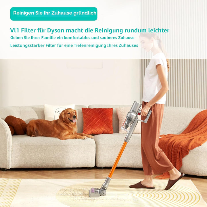 3 Stück Filter für Dyson, für Dyson Ersatzfilter V11, Kompatibel mit Dyson V11 V15 SV14,Ersetze No.9