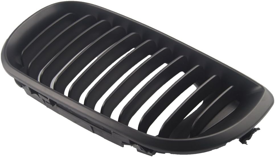 Ricoy Mattschwarzer Nierengrill für E46 3 Series 4 DOOR 4D 2002-2005 LCI Facelift (Mattschwarz) Schw