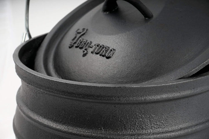 BBQ-Toro Potjie | Gusseisen Hexenkessel Potjie #6, ca. 14 Liter | Guss Kochtopf mit Füssen | Südafri