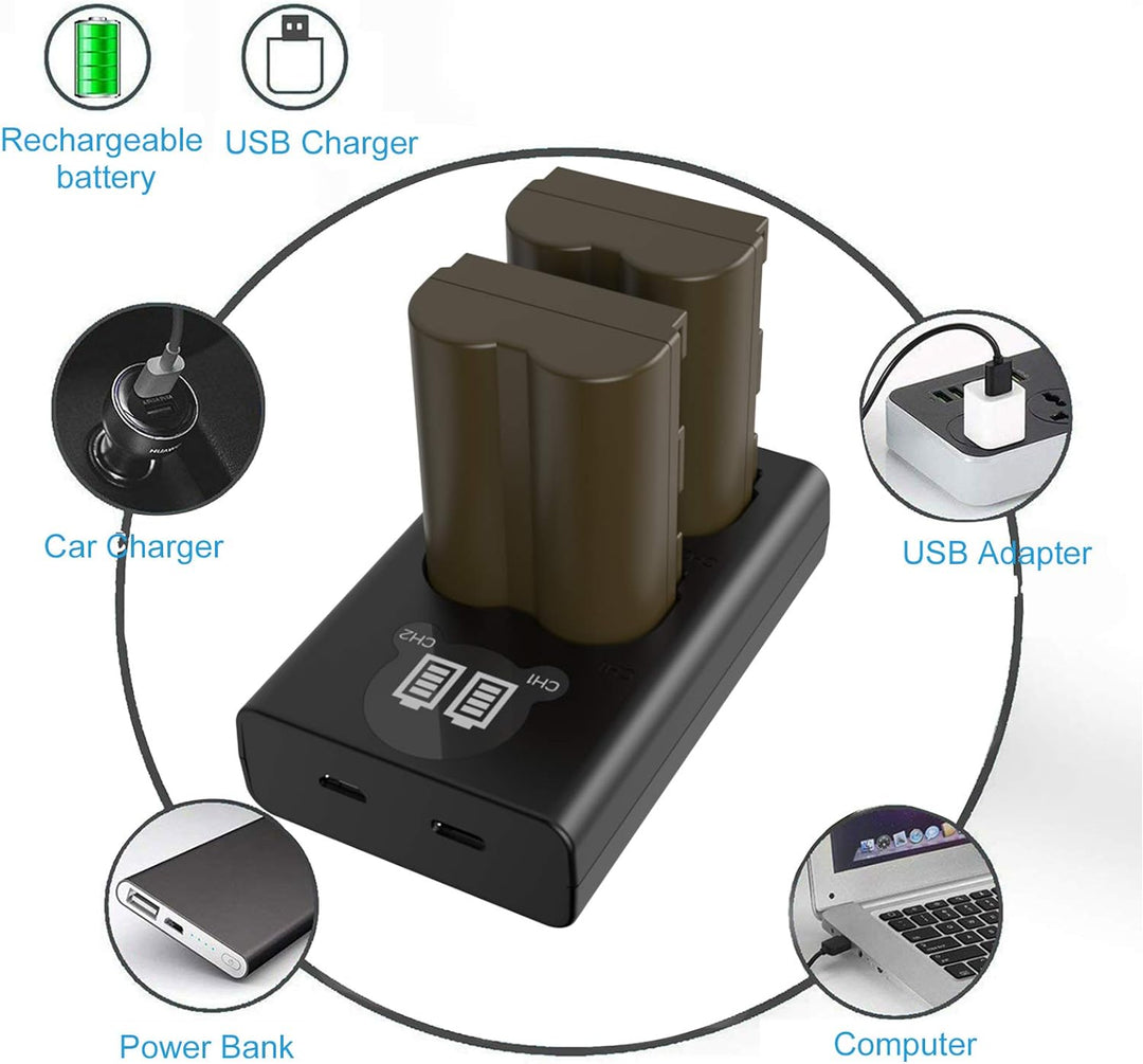 HOSAN BP-511 BP-511A Akkus für Canon BP-511 BP-511A Canon EOS 5D 50D 40D 20D 30D 10D Digital Rebel 1