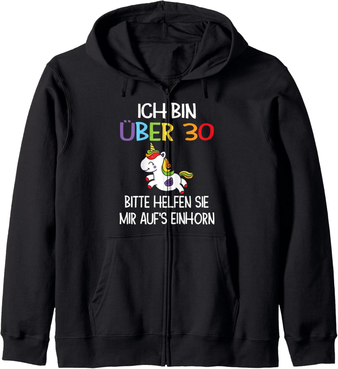 30. Geburtstag Frau 30 Jahre Einhorn Kapuzenjacke