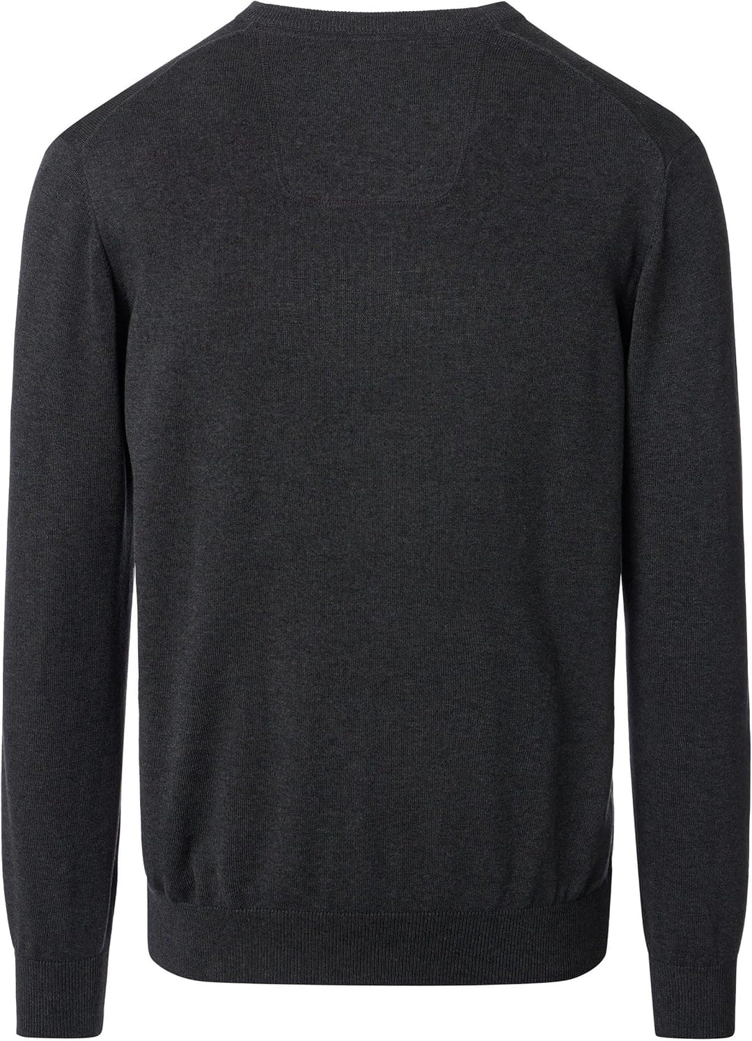 CASAMODA Herren Pullover mit V-Ausschnitt unifarben Elastischer Bund S Anthrazit, S Anthrazit