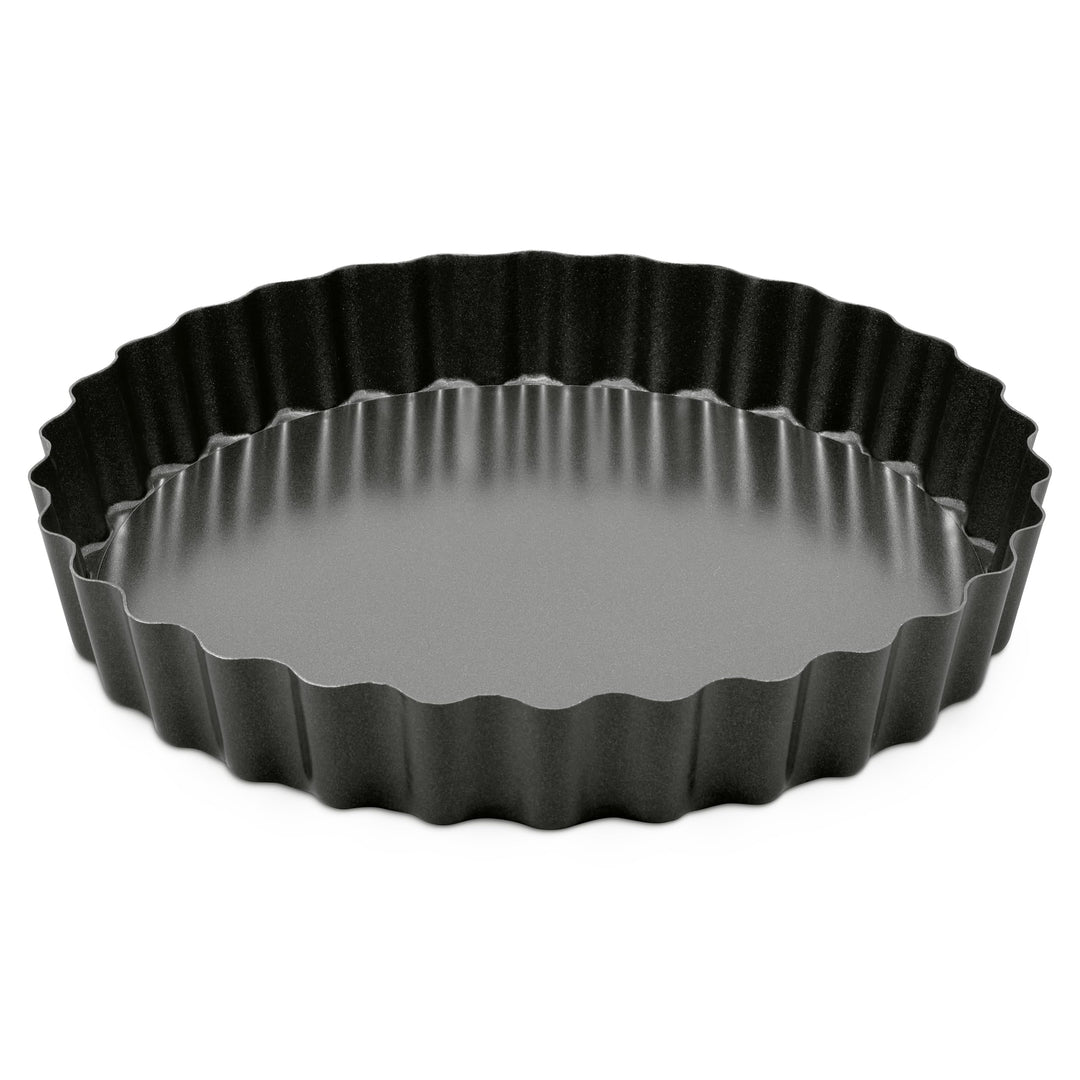 Zyliss Antihaft Tarteform mit Hebeboden 25 cm, Backform aus Karbonstahl mit ILAG Antihaftbeschichtet