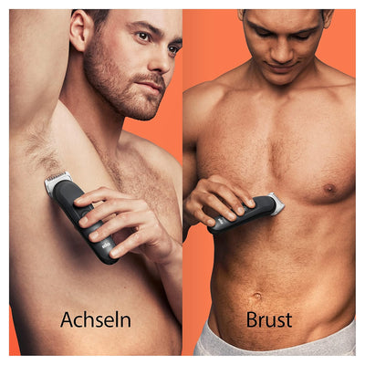 Braun Bodygroomer 3, Körperpflege- und Haarentfernung für Herren, mit SkinShield-Technologie, Sensit